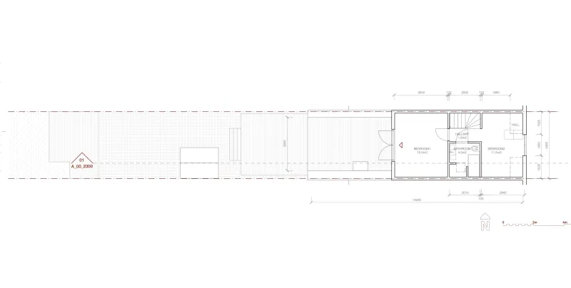 The current layout of the first floor.