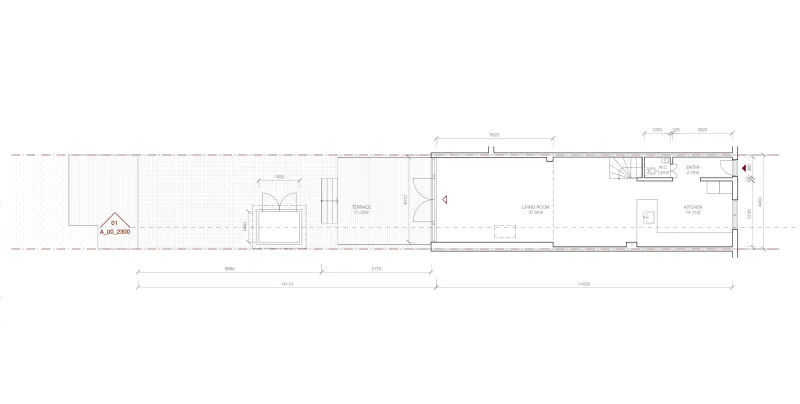 The current layout of the ground floor.