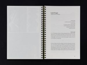 Photo of my story in issue one of TRANSCRIPT