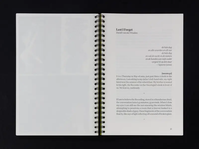 Photo of my story in issue one of TRANSCRIPT