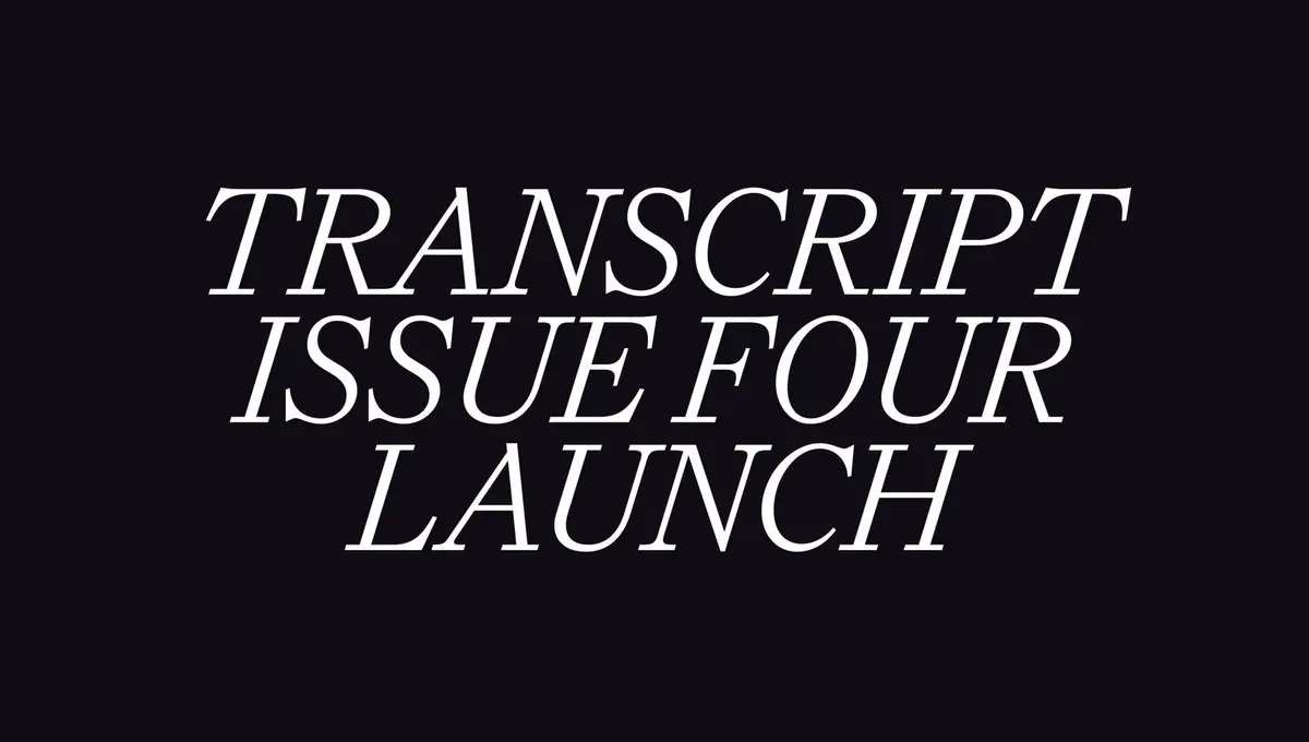 TRANSCRIPT ISSUE FOUR launch
