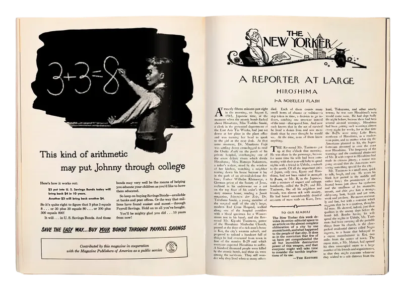 John Hersey's Hiroshima in The New Yorker