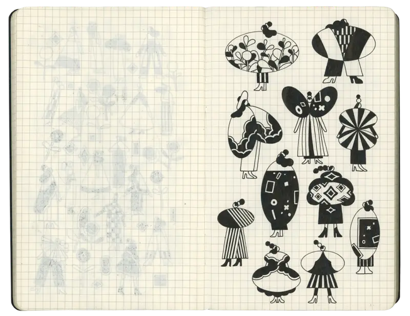 The sketchbooks of Rose Wong