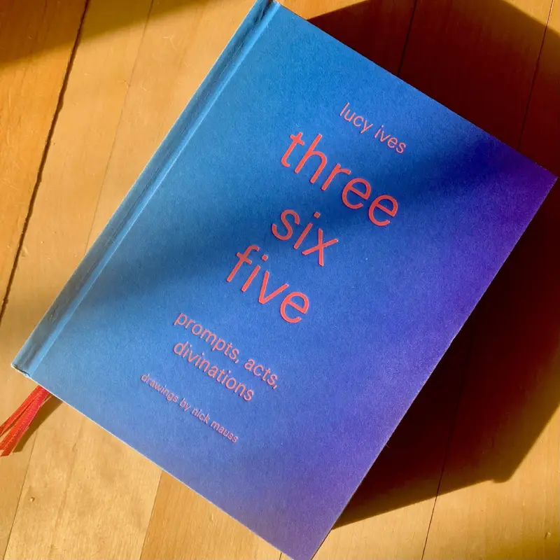Three Six Five by Lucy Ives.