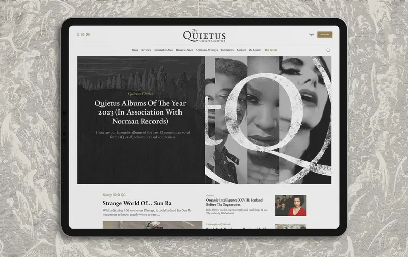 The revamped The Quietus, on mobile