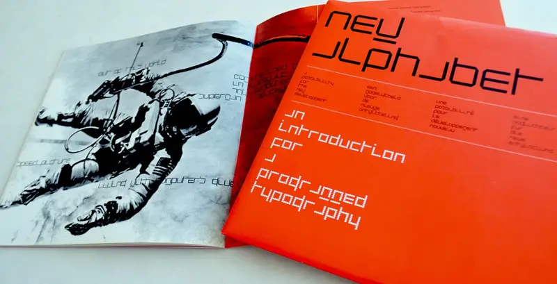 Wim Crouwel’s New Alphabet specimen from 1967 (from The Foundry Types)