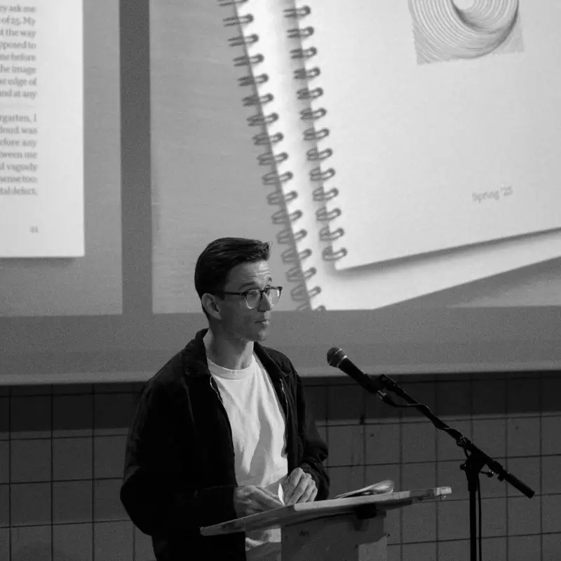 Me, speaking at a launch