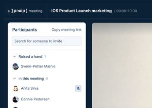 Pexip UI on web